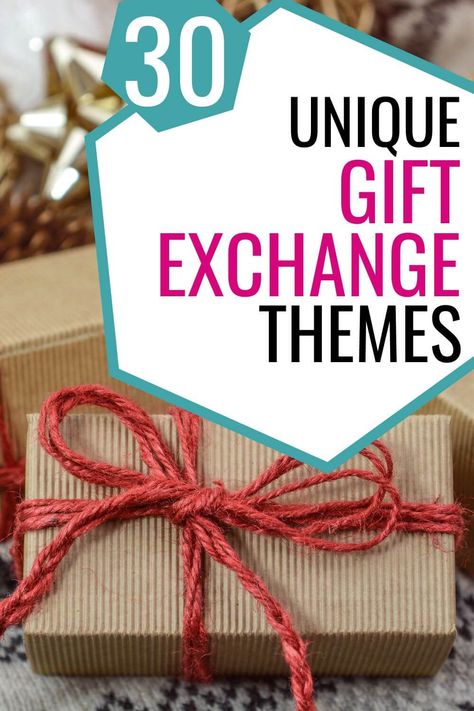 Christmas Gifts Games Ideas, Christmas Party Gift Swap Games, Themes For Secret Santa Gifts, Couple Gift Exchange Challenge, Dirty Santa Alternatives, Secret Santa Gift Themes, Gift Ideas For Christmas Party, Christmas Party Exchange Ideas, Secret Santa Games For Work