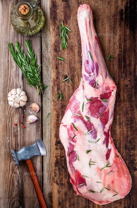 Meat Food Styling, Meat Photography, Protein Shop, Raw Pork, Body Bones, Lamb Leg, Premium Meat, Leg Of Lamb, Photos Collage