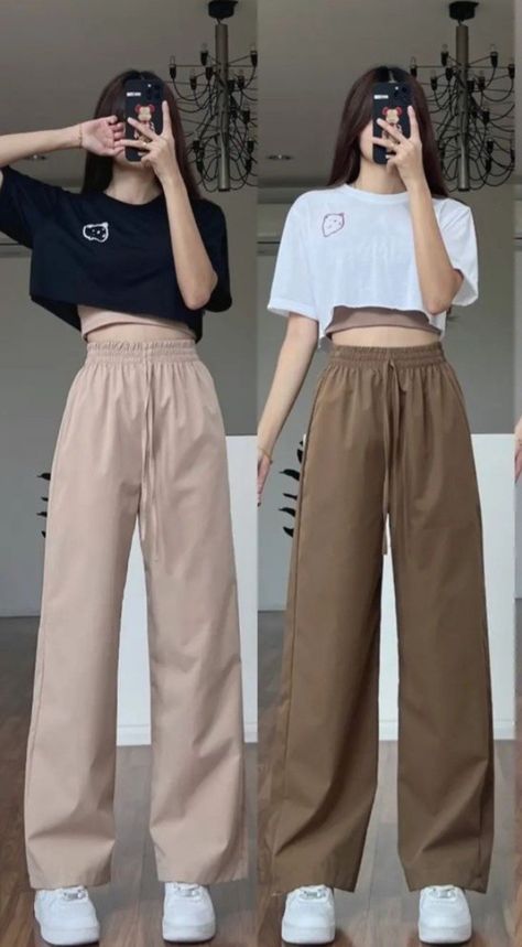 Korean Outfit Ideas Street Styles, Classy Outfits Korean, Korean Tops Design, Ulzzang Fashion Street Styles, Daily Look Outfits, Korean Street Fashion Summer, Summer Korean Outfits Street Styles, Korean Daily Outfit, Ulzzang Fashion Summer