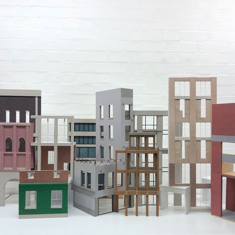 Architecture Facade Model, Facade Model, City Diorama, Whitechapel London, House Columns, Scale Drawings, Art Schools, Urban Design Diagram, Urban Housing