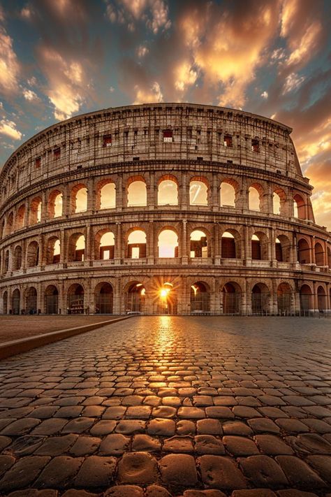 The Colosseum Rome, Rome Architecture, Colosseum Rome, Europe Holidays, Top Places To Travel, Travel Inspiration Destinations, The Colosseum, Soyut Sanat Tabloları, Places In Italy