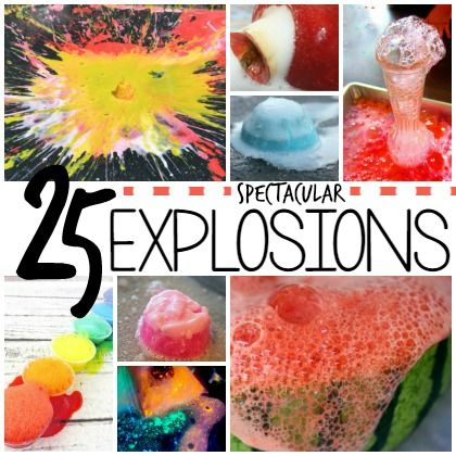 25 Spectacular Explosion Experiments for Kids Explosion Experiments, Science Experiments For Kids, Cool Experiments, Science Camp, Summer Science, Experiments For Kids, Festa Harry Potter, Science Party, Kid Experiments