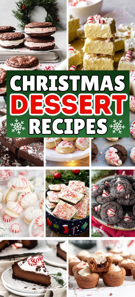 Here are some of the best 28 show-stopping peppermint recipes to impress your party guests this holiday season. Christmas desserts, peppermint dessert recipes, holiday desserts, no bake christmas desserts, easy Christmas desserts, best Christmas treats, Christmas treats, holiday cookies, Christmas cookies. Christmas Classic Desserts, Pot Luck Christmas Party Desserts, Easy Holiday Deserts, Xmas Deserts Easy, Best Holiday Treats, Best Holiday Recipes, Snow Themed Desserts, Desserts Christmas Party, Xmas Desserts Ideas Parties