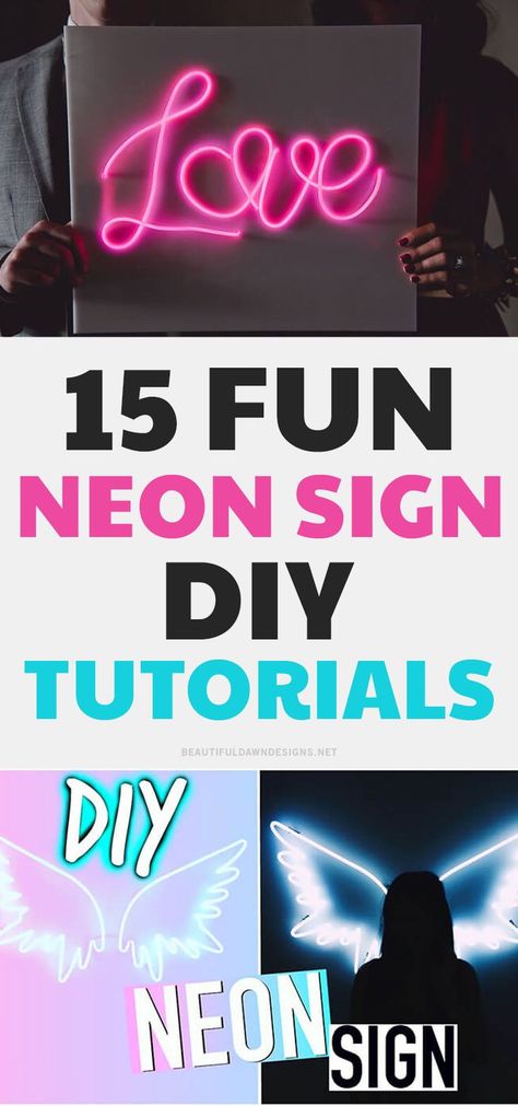 Led Light Projects Diy Ideas, Led Art Diy, How To Make Your Own Neon Sign, How To Make Neon Letters, How To Make Paint Look Like A Neon Sign, Custom Led Lights, Making Neon Signs, Diy Light Sign Words, Diy Light Name Signs