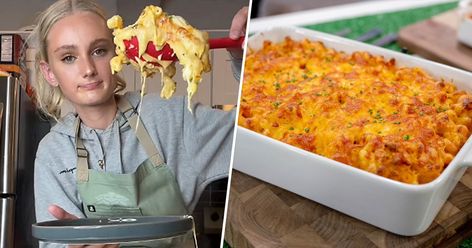 The secret to Tini's viral mac and cheese, many say, is the tanginess of the Dijon, the smokiness of the paprika and the lack of breadcrumbs. Tini Younger, Macaroni Ideas, Tasty Casseroles, Cheesy Orzo, Today Recipes, Tv Recipes, Best Mac And Cheese, Tiktok Famous, Mac Cheese Recipes