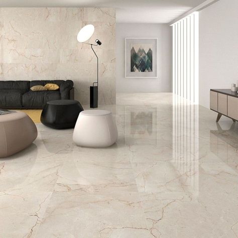 Living Room Floor Tiles, Room Floor Tiles, Large Floor Tiles, Tiles Living Room, Floor Tiles Design, Marble Flooring Design, Tile Floor Living Room, Brown Floor, Marble Floors