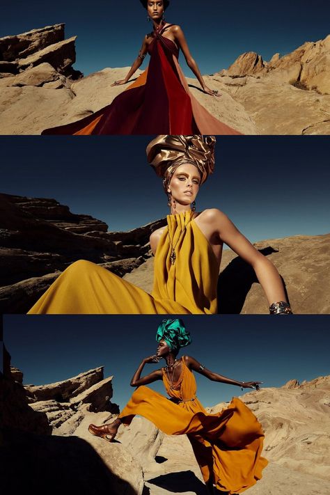 Ramadan Fashion Campaign, Outdoor Editorial Photography, Desert Portrait Photography, Desert Photography Model, Steven Meisel Photography, Desert Fashion Editorial, Desert Fashion Photography, Mud Volcano, Zara Campaign