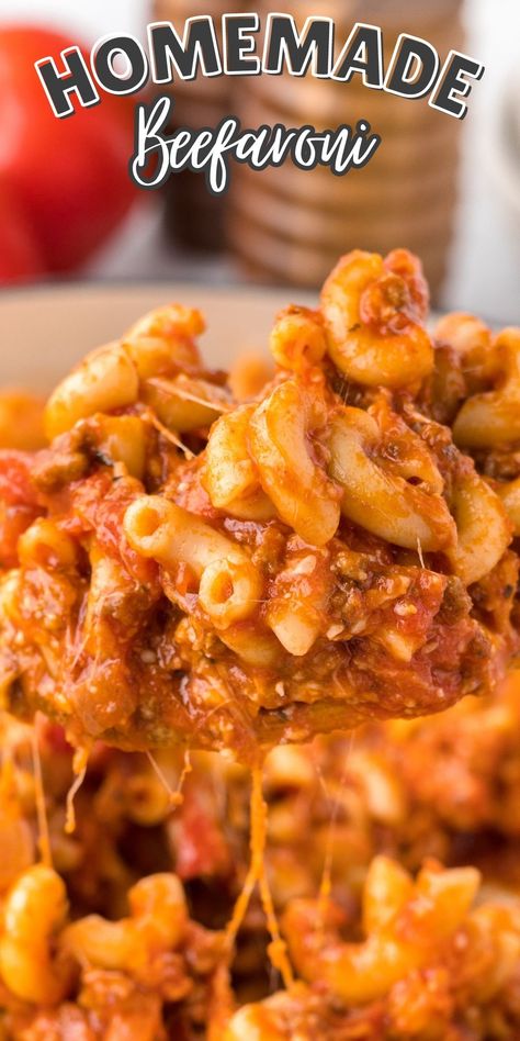 Fixed Beef Macaroni, Dinners On The Stove Top, Easy Stovetop Pasta Recipes, Homemade Beefaroni Chef Boyardee, Baked Beefaroni Recipe, Hamburger Recipes Stove Top, Homemade Beef A Roni, Cheesy Beefaroni Recipe, Homemade Beef Aroni