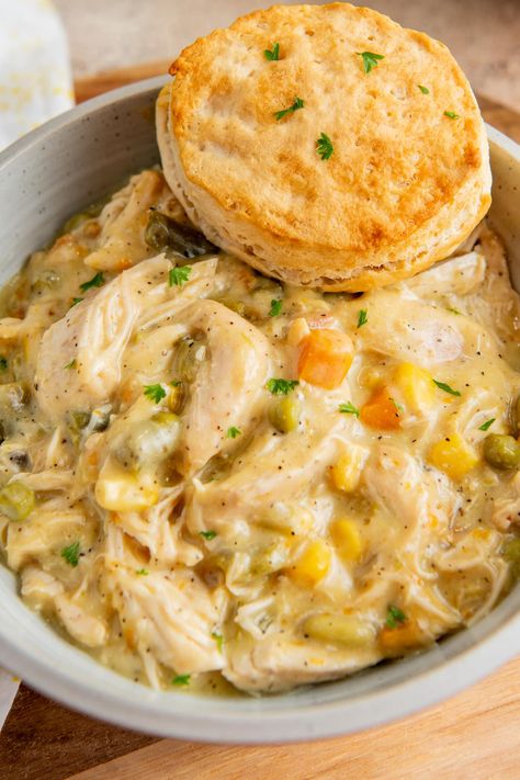 Essen, Slow Cooker Chicken, Chicken Pot Pie Creamy, Best Crock Pot Chicken, Crock Pot Chicken Pot Pie, Best Crockpot Chicken, Slow Cooker Chicken Pot Pie, Crockpot Chicken Pot Pie, Best Crockpot