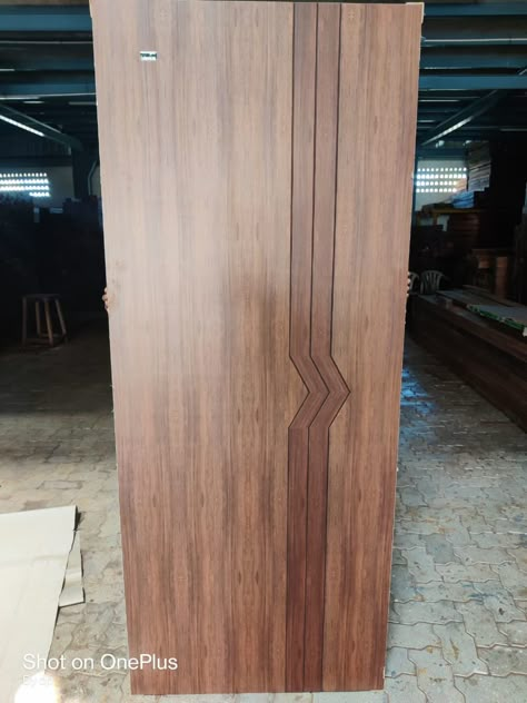 Veneer Door Groove Design, Veneer Door Design With Groove, Door Groove Design, Veneer Door Design, Door Panelling, Inner Doors, Veneer Doors, Door Grill, Solid Door