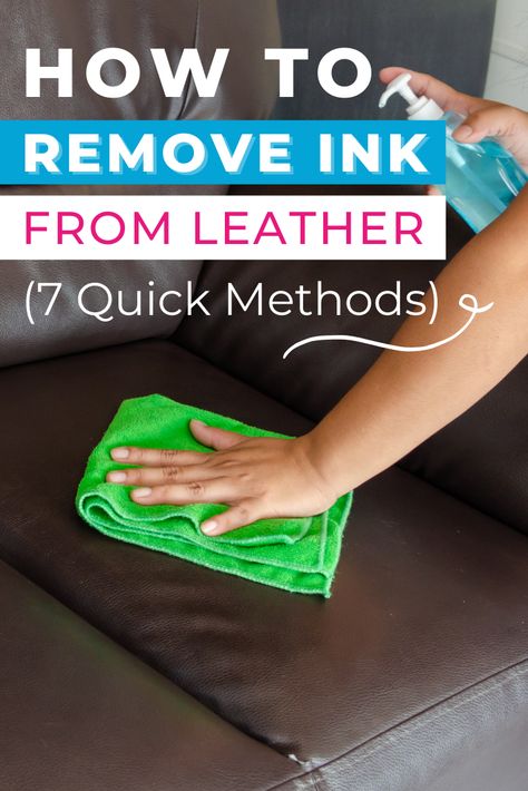 Got ink spilled on your leather jacket? Try one of the 7 options in this article on how to remove ink from leather. Then you can read up on the top tips to prevent a recurrence. Leather Cleaning Hacks, How To Remove Ink From Leather Couch, How To Get Ink Off Leather Purse, How To Remove Ink From Leather Purse, Remove Ink From Leather, Ink Removal, Ink Stain Removal, Cleaning Leather, White Leather Chair