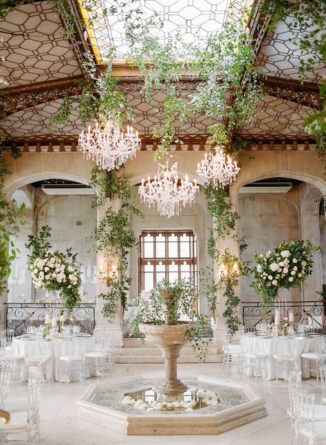 Wedding Decor Cheap, Hempstead House, Photowall Ideas, Wedding Chandelier, Indoor Reception, Dream Wedding Venues, Castle Wedding, Destination Wedding Planner, Indoor Wedding