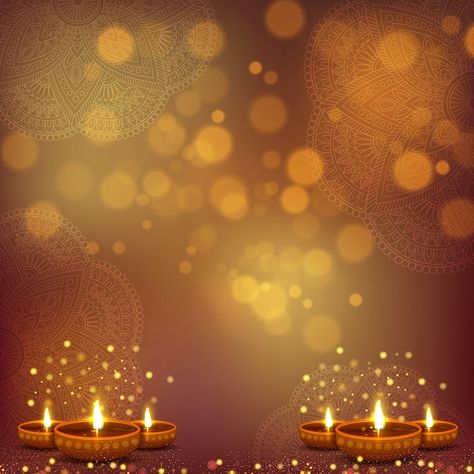 Happy diwali floral background with boke... | Premium Vector #Freepik #vector #happy-diwali-text #deepavali #indian-festival #traditional Festive Background Indian, Happy Diwali Backgrounds, Dhanteras Background, Deepavali Background, Diwali Frame, Deepawali Background, Diwali Background Design, Diwali Graphics, Dipawali Background Editing