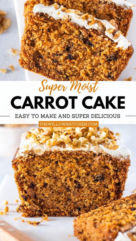 Photo of Super Moist Carrot Cake Loaf Muffins Made With Almond Flour, Super Moist Carrot Cake, Oat Carrot Cake, Dairy Free Carrot Cake, Oat Cake Recipes, Sugar Free Carrot Cake, Carrot Cake Loaf, Moist Carrot Cake, Healthy Cakes