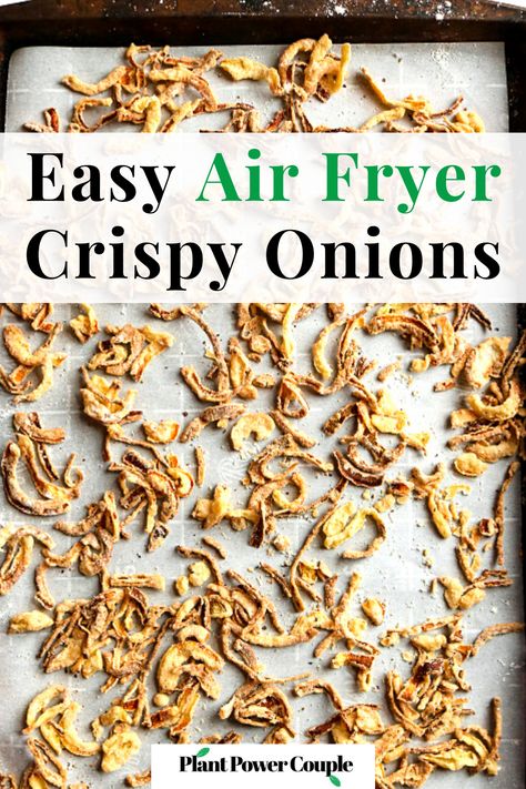 Gluten Free Fried Onions Air Fryer, Gluten Free Crispy Onions Air Fryer, Homemade French Fried Onions Gluten Free, Homemade Frenches Fried Onions, Gluten Free French Fried Onions Air Fryer, Gf Crispy Fried Onions, Gluten Free Crispy Onion Topping, Gluten Free Fried Onions, Air Fryer French Fried Onions