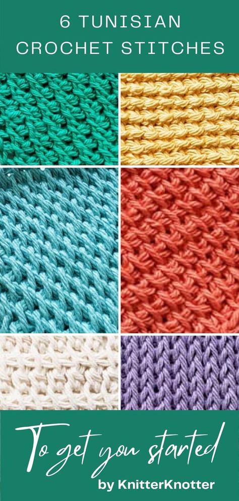 Tunisian Full Stitch, Tunisian Patterns, Tunisian Knit Stitch, Tunisian Crochet Free, Tunisian Stitches, Tunisian Simple Stitch, Tunisian Crochet Blanket, Crochet Tunisian, Simple Stitch