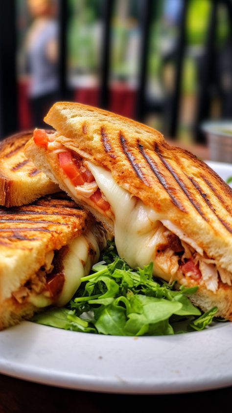 Grilled Sandwich Photography, Chicken And Cheese Sandwich, Grill Cheese Sandwiches, Panini Sandwiches Recipes, Cheesy Chicken Sandwiches, Easy Chicken Sandwich Recipes, Grill Chicken Sandwich, Sandwich Recipes Chicken, Food With Cheese