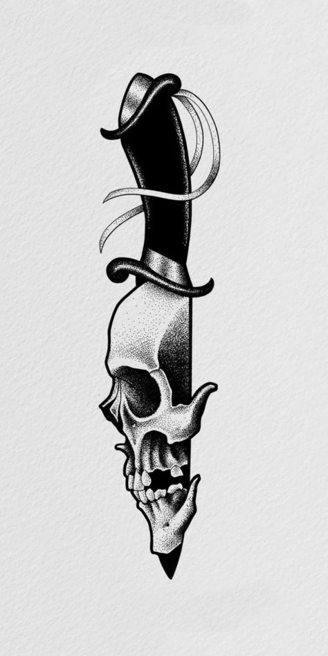 Dark Theme Tattoos, Dotwork Tattoo, Tattoo Outline Drawing, Tattoo Zeichnungen, Skull Art Drawing, Skulls Drawing, Tatuaje A Color, Tattoo Stencil Outline, Dark Art Tattoo