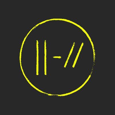 Twenty one pilots (TØP) Trench logo [pinterest: GalliaDragonmoon] Twenty One Pilots Logo, Tyler Y Josh, Twenty One Pilots Aesthetic, Tyler And Josh, 21 Pilots, Tyler Joseph, Band Logos, Emo Bands, Album Cover Art