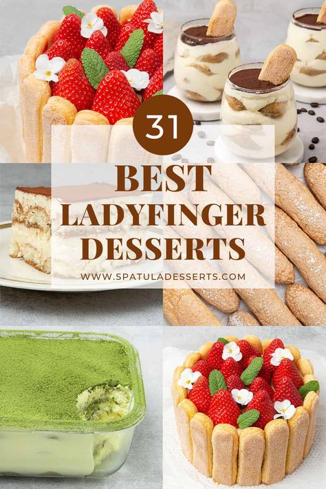 Lady Finger Cake Recipe, Ladyfinger Desserts, Ladyfingers Dessert, Easter Finger Food, Lady Fingers Dessert, Lady Fingers Recipe, Lemon Icebox Cake, Finger Desserts, Lady Finger Cookies