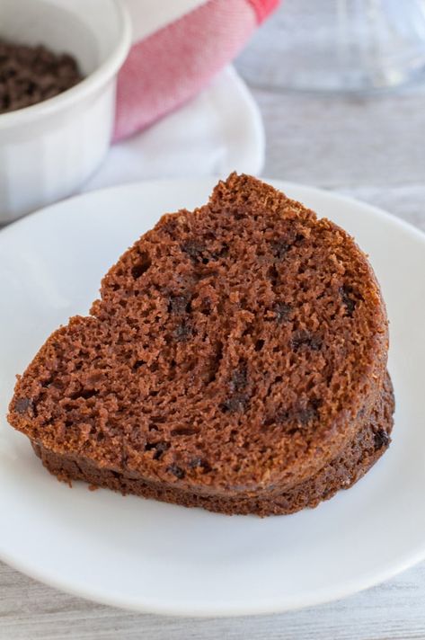 Chocolate Chip Chocolate Bundt Cake Recipe - Food Lovin Family Chocolate Chip Bundt Cake Recipe, Red Velvet Cake Recipe Easy, Chocolate Chip Bundt, Chocolate Chip Pound Cake, Chocolate Chip Bundt Cake, Cream Cheese Fruit Dip, Boxed Cake Mixes Recipes, Chocolate Pudding Cake, Chicken Cake