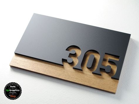 EpiGraphicsSigns - Etsy India Door Number Sign, Entrance Signage, Room Signage, Hotel Signage, Wood Signage, Door Signage, Wooden Signage, Office Signage, Metal Signage