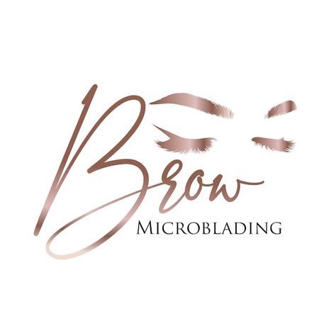 Brow Logo Design, Microblading Logo, Brow Microblading, Day Care Centre, Brow Logo, Baby Sitting, Brow Artist, Artist Logo, Social Media Poster