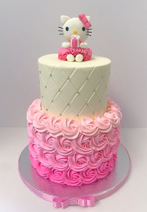 Hello Kitty Rosette Cake Hello Kitty Cake Decorations, Hello Kitty 1st Birthday Cake, Hello Kitty Cake 2 Layer, Hello Kitty Tiered Cake, Hello Kitty Two Tier Cake, Hello Kitty 18th Birthday Cake, Hello Kitty Cake 2 Tier, Quince Hello Kitty, Quince Drawing