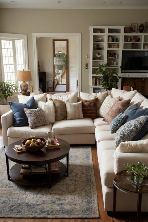 Dive into the world of deep sectional sofas for an effortlessly cozy and inviting living room. Elevate your interior design routine with these stylish furniture pieces.
#ad  


#home
#wallpaint2024
 #color2024
 #DIYpainting
 ##DIYhomedecor
 #Fixhome Large Sectional Living Room, English Style Living Room, Deep Sectional Sofa, Sectional Living Room Layout, Deep Sectional, Inviting Living Room, Sectional Sofas, Traditional Living Room, Living Room Sectional