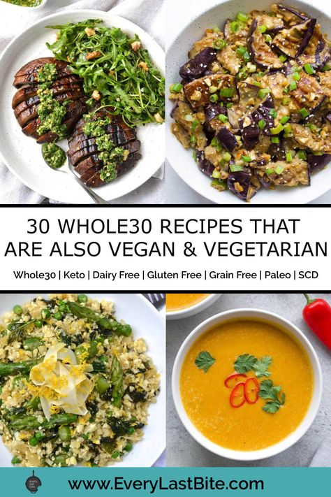 Vegan Wholefood Dinner, Whole Food Vegan Recipes Clean Eating, Whole 30 Recipes Vegetables, Vegan Gluten Dairy Free Recipes, Grain Free Vegetarian Recipes, Gf Df Vegetarian Recipes, Meatless Whole 30 Recipes, Grain Free Vegan Recipes, Vegan Whole 30 Recipes