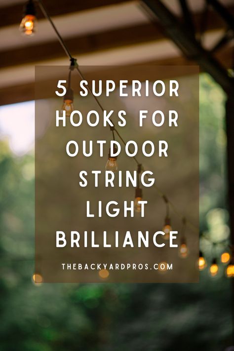 Best Way To Hang Outdoor String Lights, Outdoor Deck String Lights, Hanging Outdoor Lights On Covered Patio, Ways To Hang String Lights Outdoor, Lights Along Fence, Hanging String Lights Outdoor, Outdoor Patio Lights Hanging, How To Hang String Lights Outdoor, Front Porch String Light Ideas