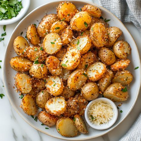 Mini Potatoes Recipe How To Cook Nibbles Potatoes, Greek Mini Potatoes, Gold Potato Recipes Easy, Meals With Mini Potatoes, Meals With Small Potatoes, Best Mini Potato Recipe, Miniature Potato Recipes, Little White Potatoes Recipe, Boiled Yellow Potatoes