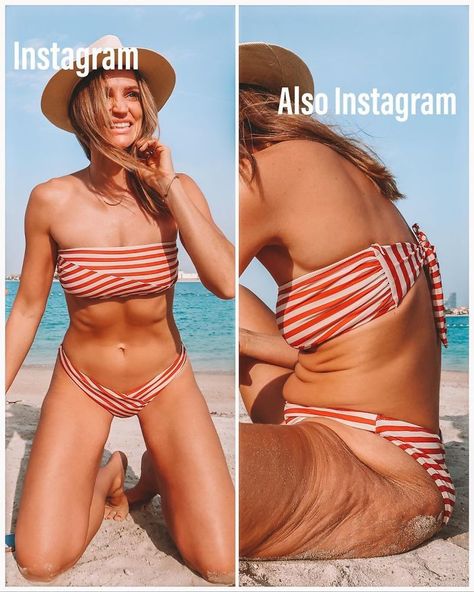 33-Year-Old Reveals Just How Misleading 'Perfect' Instagram Photos Can Be, Shows How Lighting And Posing Affects Them Body Positivity Photography, Body Positive Fashion, Real Bodies, Normal Body, Diet Culture, Body Confidence, More Followers, Body Love, Loving Your Body