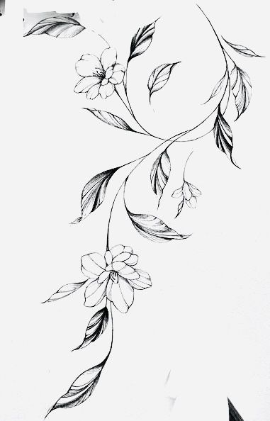 Viney Floral Sleeve Tattoo, Flower Tattoo With Shading, Shoulder Back Tattoo, Ankle Tats, Ankle Tattoo Ideas, Flower Vine Tattoos, Gladiolus Tattoo, Wrap Around Tattoo, Mastectomy Tattoo