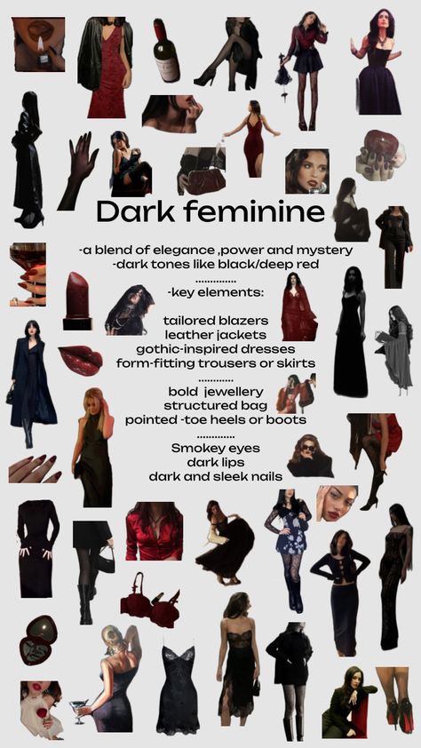 Mine,pls don't repost! #darkfemenine #aestethic #style #fashion 💋💋💋 Dark Feminine Style, Feminine Aesthetic Outfits, Color Combos Outfit, Dark Feminine Aesthetic, Dark Feminine, Fashion Aesthetics, Feminine Aesthetic, Mode Inspo, Feminine Outfit