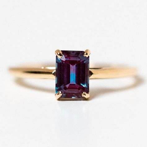 Engagement Ring Alexandrite, Lady Lawyer, Unicorn Ring, Alexandrite Jewelry, Local Eclectic, Alexandrite Stone, Morganite Diamond, Baguette Ring, Alexandrite Ring