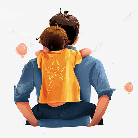 Father And Son Illustration, Boy Teenager, Father's Day Illustration, Happy Fathers Day Images, Childhood Memories Art, Man Png, Father Art, Romantic Love Song, Dad Tattoos