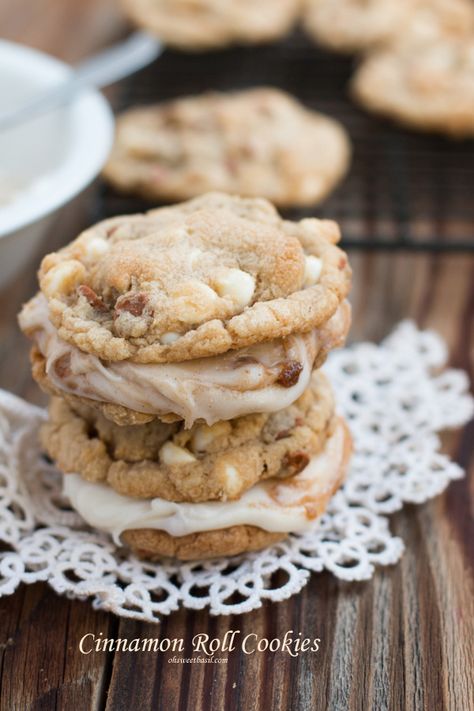 Cinnamon Roll Cookies, Roll Cookies, Yummy Sweets, Cinnamon Roll, Cookie Desserts, Yummy Cookies, Pavlova, Cinnamon Rolls, Just Desserts