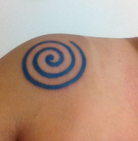 Blue Spiral Tattoo, Spiral Tattoo Ideas Swirls, Red Swirl Tattoo, Star Swirl Tattoo, Swirl Star Tattoo, Swirl Tattoo Spirals, Whirlpool Tattoo, Spiral Tattoo Ideas, Swirls Tattoo