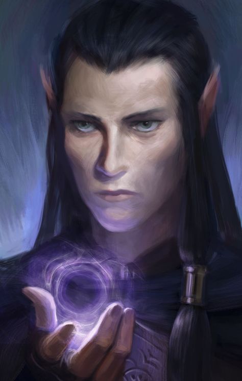 Mroczny Elf, Dnd Elves, Male Elf, Pillars Of Eternity, Elf Characters, Elves Fantasy, Elf Art, Fantasy Portraits, Dungeons And Dragons Characters