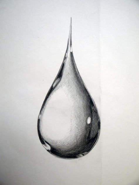 Water Drop Drawing, Shading Drawing, Pencil Drawings For Beginners, Water Drawing, Pencil Shading, Butterfly Tattoos, Object Drawing, Art Drawings Sketches Pencil, Charcoal Art