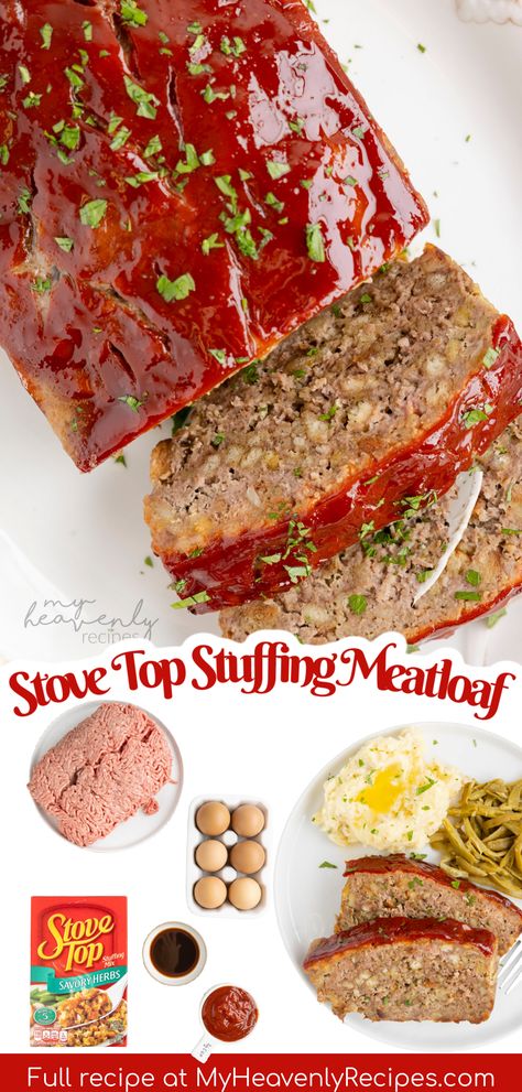 Stove Top Stuffing Meatloaf Recipe- easy dinner lunch idea. Stuffing meatloaf recipe. best meatloaf for kids! Easy meat loaf with stuffing box Meatloaf Using Stuffing, Meat Loaves Recipe With Stuffing, Easy Meatloaf Recipe With Stove Top Stuffing, Stove Top Meatloaf Muffins, Meatloaf With Stove Top Stuffing Muffins, Stove Top Dressing Meatloaf, 4 Ingredient Meatloaf With Stuffing, Meatloaf Made With Stovetop Stuffing, Meatloaf With Stuffing Recipes