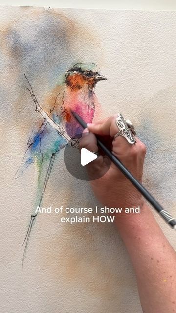 Sophia Rodionov Artist on Instagram: "Birdie from artworks we create in a course ☺️

Course designed to cover all main visual contrasts and to build algorithm of making decisions for painting in watercolor and mixed media, that could be used for your painting process beyond the projects in a course

🔹8 modules
🔹10 artworks

Beginners friendly

And of course I show and explain HOW I create the feeling of “NO EFFORTS” painting in a loose FREE style ☺️

 🔥 Bonuses with how to create your palette and how to establish you style in creative practice

📹Course is pre-recorded
⏳Life time access 
🎨You can learn at your comfortable time

⏱️Last day to enroll is Sunday June 23
👉Link in a bio" Creative Practice, Loose Watercolor Paintings, Color Lessons, Making Decisions, Loose Watercolor, Free Style, Painting Process, Life Time, Birdy