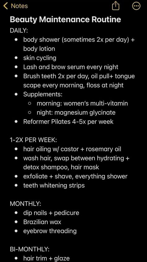 Beauty Maintenance Routine, Low Maintenance Beauty, Beauty Maintenance, Maintenance Routine, Haut Routine, Instagram Skincare, Practicing Self Love, Maintenance Checklist, Personal Transformation