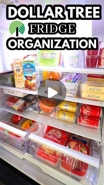 Home Food Storage, Organize A Refrigerator, Organization For Refrigerator, Dollar Store Refrigerator Organization, Best Refrigerator Organization, Refrigerator Organizer Ideas, Fridge Organization Dollar Tree, Fridge Storage Ideas Space Saving, How To Organize My Fridge