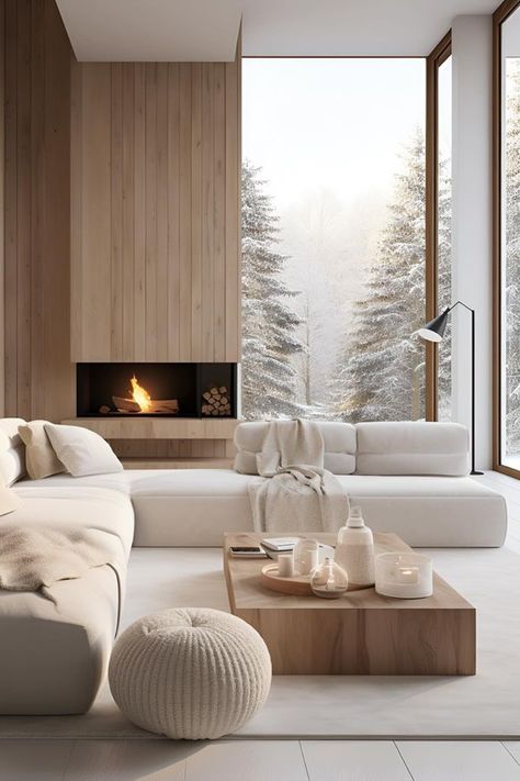 Contemporary Scandinavian Style Living Room Scandinavian Family Home, Scandinavian Living Room With Fireplace, Scandenevian Interior Design, Bo Concept Living Room, Scandinavian Fireplace Nordic Design, Cosy Scandi Living Room, Scandinavian Interior Decor, Scandinavian Living Room Inspiration, Modern Scandinavian Interior Living Rooms