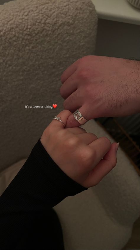 Love | Instagram | Valentines day | Story | matching rings | Story For Love Instagram, Stories Ideas With Boyfriend, Story Captions For Instagram Love, Couple Photo Instagram Story Ideas, Promise Ring Instagram Story, Aesthetic Love Story Instagram, Valentine Day Story Ideas, Love Caption For Instagram Story, Valentines Day Story Ideas