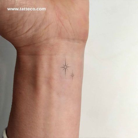 Dainty Hand Tattoo, North Star Tattoos, Star Tattoo Meaning, Small Star Tattoos, Groups Of People, Ankle Tattoos For Women, Star Tattoo Designs, Petite Tattoos, Star Tattoo