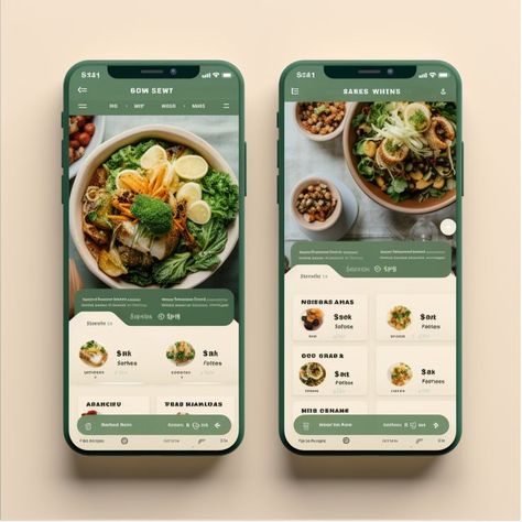 Vegan Dining App Design | Creative App Design | App Design | Vegan Food Landing Page Design | Created by #MidjourneyAI, #Midjourney #aiart #art #ai #artificialintelligence #machinelearning #aiartcommunity #aiwebsite 😍 Food Delivery App Ui Design, Food Landing Page Design, Food App Ui Design, Food Landing Page, Ux Elements, Creative App Design, Meal Planner App, Linkedin Post, Food Ordering App Cooking App Design, Nutrition App Design, User Interface Design Mobile App, Food Landing Page Design, Food App Ui Design, Food Landing Page, Food App Ui, Food App Design, Creative Landing Page Design