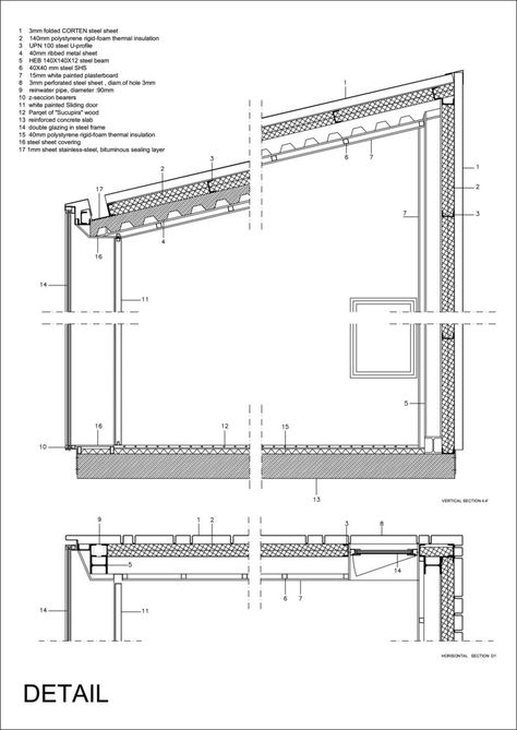 Gallery of 6 Eye-Catching Corten Steel Construction Details - 6 Architect Career, Steel Architecture, Architecture Drawing Presentation, Architecture Design Process, Steel Cladding, Prairie House, Architecture Portfolio Design, Architecture Design Sketch, Construction Details